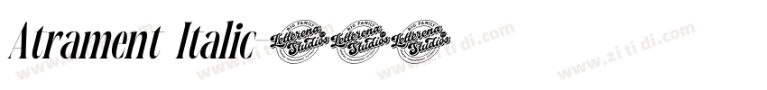 Atrament Italic字体转换 Atrament Italic字体转换